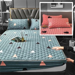 Pehme ja stiilne voodipesu komplekt (madratsiümbris + 2x padjapüür) | VELVETLUX