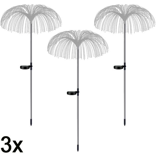 3x Päikesepatareiga troopilised aiavalgustid | LUMIPALM