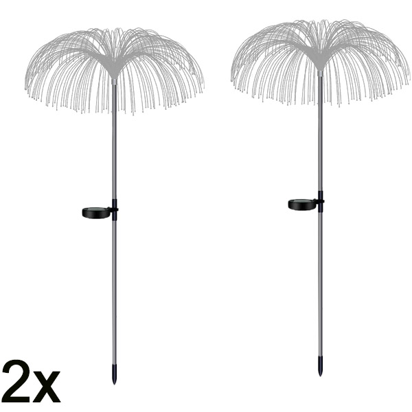 2x Päikesepatareiga troopilised aiavalgustid | LUMIPALM