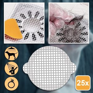 Korduvkasutatavad kanalisatsioonifiltri kleebised (25 tk) | DRAINCAPS