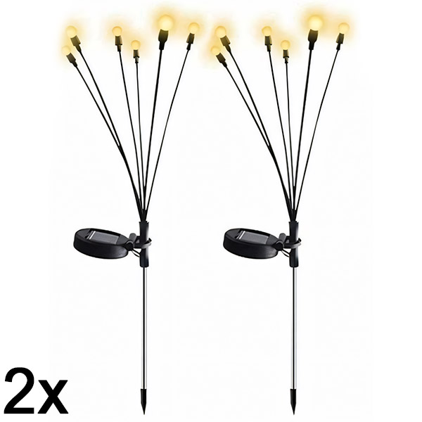 2x Kahe režiimiga päikeselamp (6 lambipirni) | SOMPEX