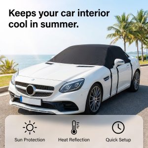 Kahepoolne päikesekaitse esiklaasile | CARCOVER